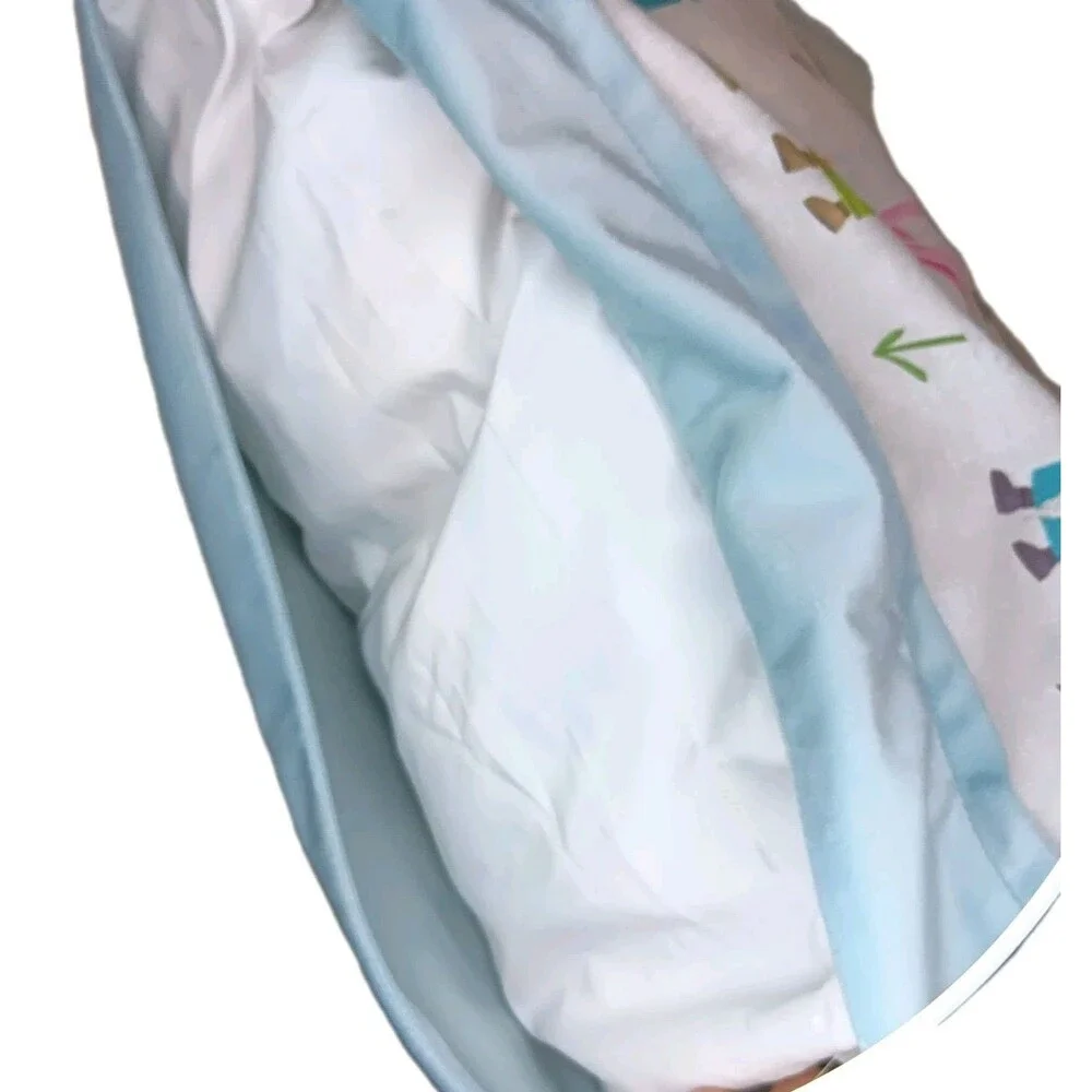Isaac Mizrahi Gnome Sweet Gnome Feather Pillow Spring Easter Flowers Mushrooms
